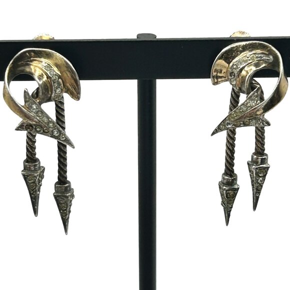 Marcel Boucher Jewelry - Marcel Boucher Phrygian Cap Sterling Reticulated Arrow Brooch Earrings
